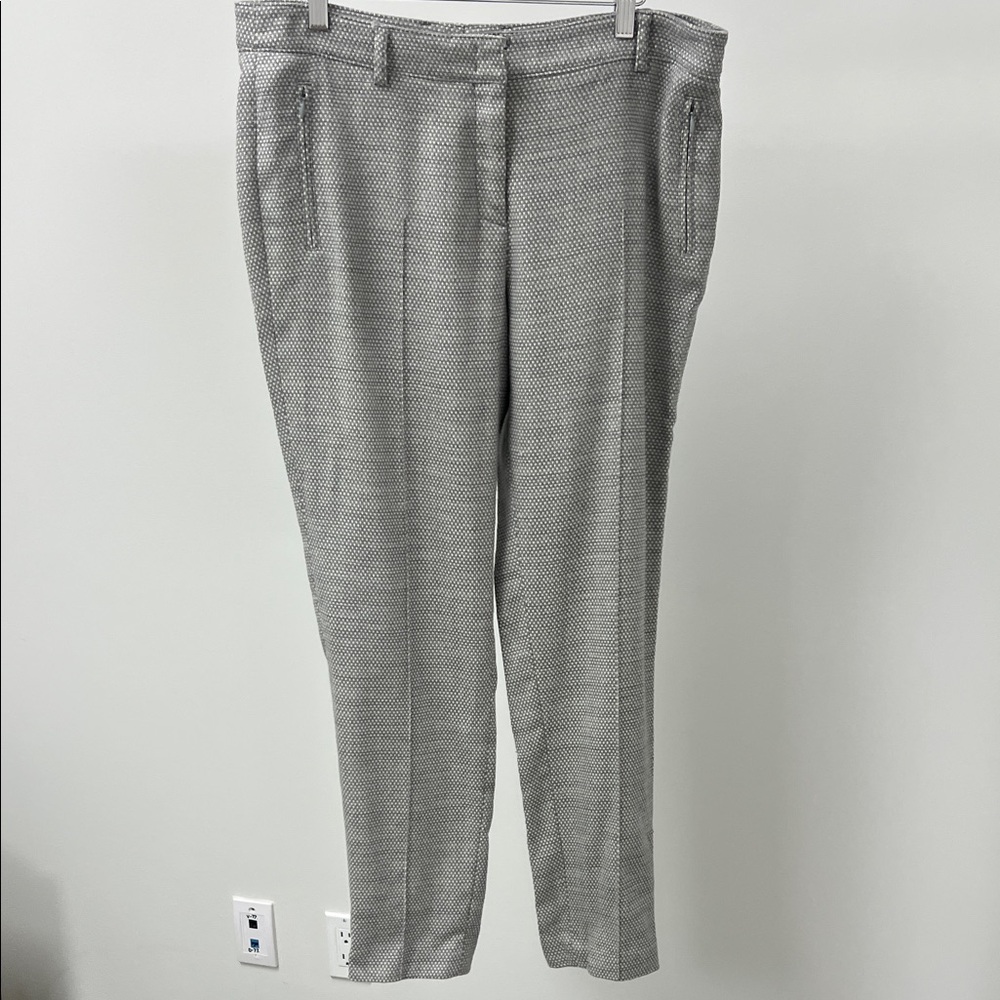 Akris Gray Piqué Dress Pants